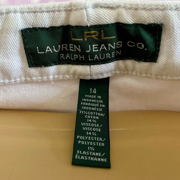 Lauren jeans Ralph Lauren white modern curvy fit jeans. - Picture 5 of 15